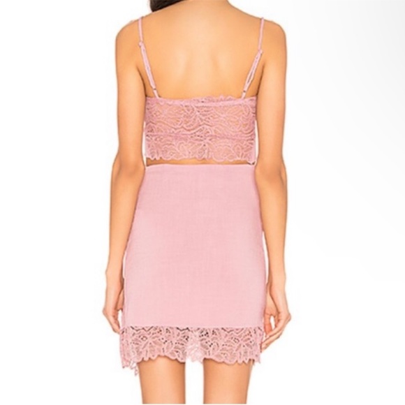 Free People Va Va Voom Set Tank Skirt Pink S - Picture 4 of 5